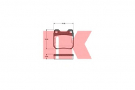 Комплект тормозных колодок NK 223604