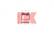 Комплект тормозных колодок NK 223608