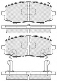 Комплект тормозных колодок QH Benelux BP1670
