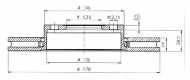 Тормозной диск QH Benelux BDC4528