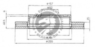 Тормозной диск QH Benelux BDC4849