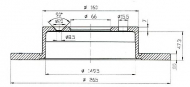 Тормозной диск QH Benelux BDC4869