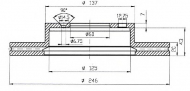 Тормозной диск QH Benelux BDC4954