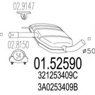 Амортизатор MTS 01.52590
