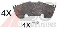 Комплект тормозных колодок A.B.S. 37839 OE