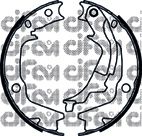 Комлект тормозных накладок CIFAM 153-186K