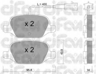Комплект тормозных колодок CIFAM 822-324-3