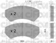 Комплект тормозных колодок CIFAM 822-709-1