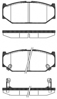 Комплект тормозных колодок WOKING P12813.12