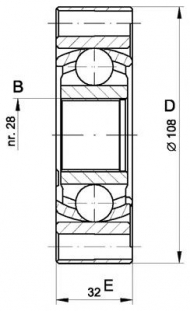 Шарнирный комплект OPEN PARTS CVJ5412.20
