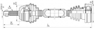 Вал OPEN PARTS DRS6349.00