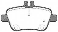 Комплект тормозных колодок OPEN PARTS BPA1477.00