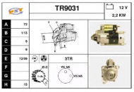 Стартер SNRA TR9031