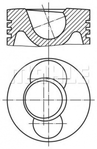 Поршень PERFECT CIRCLE 56 04178 0