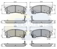 Комплект тормозных колодок COMLINE CBP3510