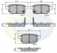 Комплект тормозных колодок COMLINE CBP31579