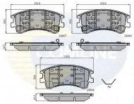 Комплект тормозных колодок COMLINE CBP3950