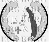 Комлект тормозных накладок BORG & BECK BBS6104