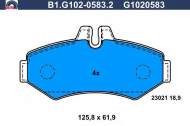 Комплект тормозных колодок GALFER B1.G102-0583.2