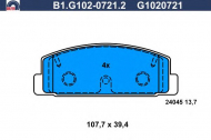 Комплект тормозных колодок GALFER B1.G102-0721.2