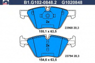 Комплект тормозных колодок GALFER B1.G102-0848.2