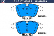 Комплект тормозных колодок GALFER B1.G102-0889.2