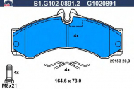 Комплект тормозных колодок GALFER B1.G102-0891.2