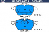 Комплект тормозных колодок GALFER B1.G102-0403.2