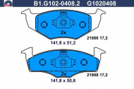 Комплект тормозных колодок GALFER B1.G102-0408.2