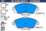 Комплект тормозных колодок GALFER B1.G102-0545.2