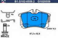 Комплект тормозных колодок GALFER B1.G102-0559.2