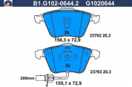 Комплект тормозных колодок GALFER B1.G102-0644.2