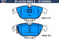 Комплект тормозных колодок GALFER B1.G102-0963.2