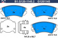 Комплект тормозных колодок GALFER B1.G120-1145.2