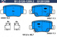 Комплект тормозных колодок GALFER B1.G120-1209.2