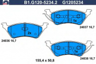 Комплект тормозных колодок GALFER B1.G120-5234.2