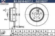 Тормозной диск GALFER B1.G210-0217.1