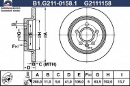Тормозной диск GALFER B1.G211-0158.1