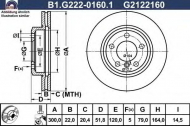 Тормозной диск GALFER B1.G222-0160.1