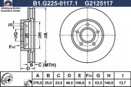 Тормозной диск GALFER B1.G225-0117.1
