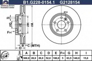 Тормозной диск GALFER B1.G228-0154.1