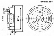 Тормозный барабан VEMA 800842