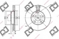Тормозной диск DJ PARTS BD1848