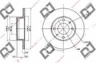 Тормозной диск DJ PARTS BD1654