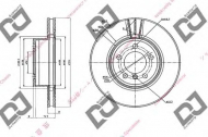 Тормозной диск DJ PARTS BD1630