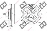Тормозной диск DJ PARTS BD1531