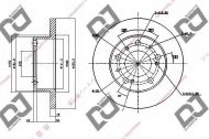 Тормозной диск DJ PARTS BD1467