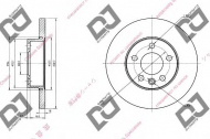 Тормозной диск DJ PARTS BD1502