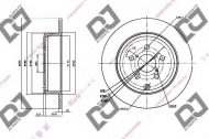 Тормозной диск DJ PARTS BD1416