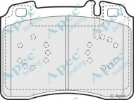 Комплект тормозных колодок APEC braking PAD756